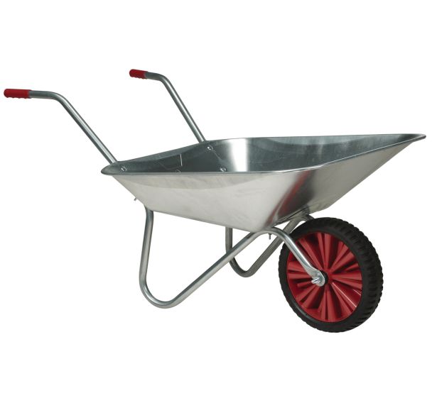 Brouette jardin cuve galvanisée 80 L/50 Kg
