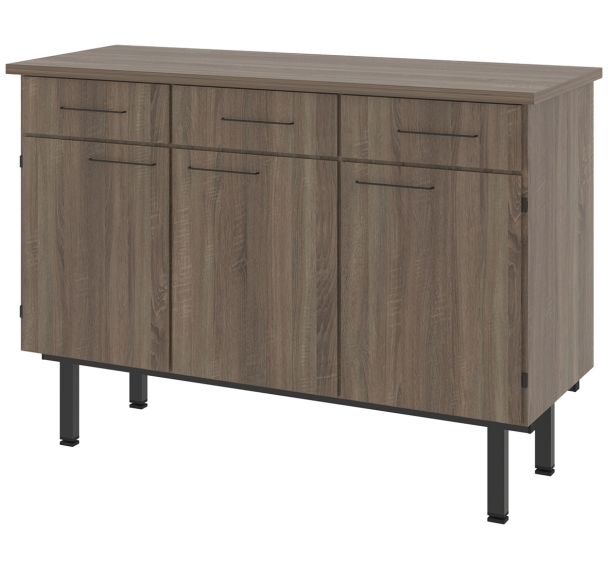 Buffet Viva 3 portes 3 tiroirs sans serrure - Rodet