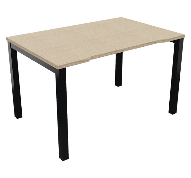 Bureau Astro Arche droit échancré 120 x 80 cm - Buronomic