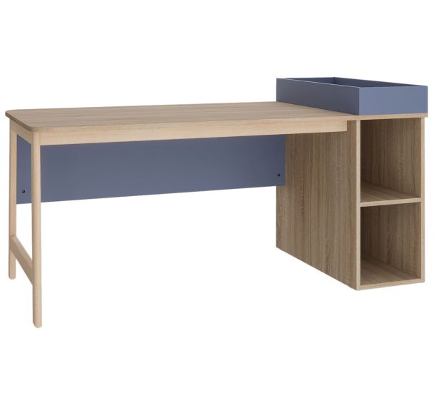 Bureau Blois pied caisson ouvert à droite - Enond Mobilier