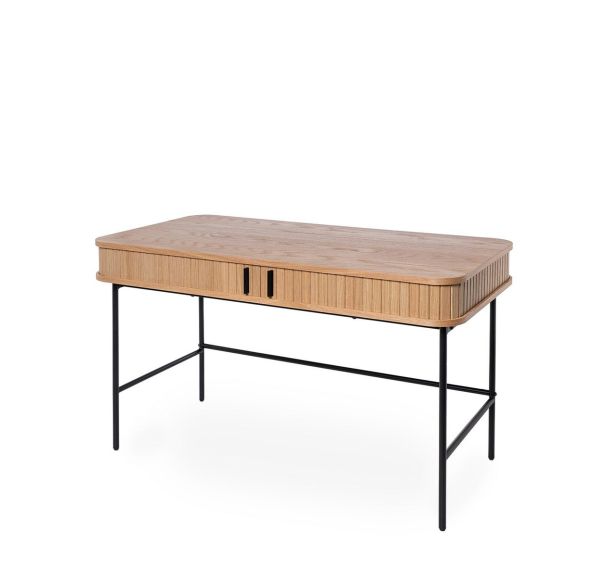 Bureau Cornell chêne/noir-Somcasa