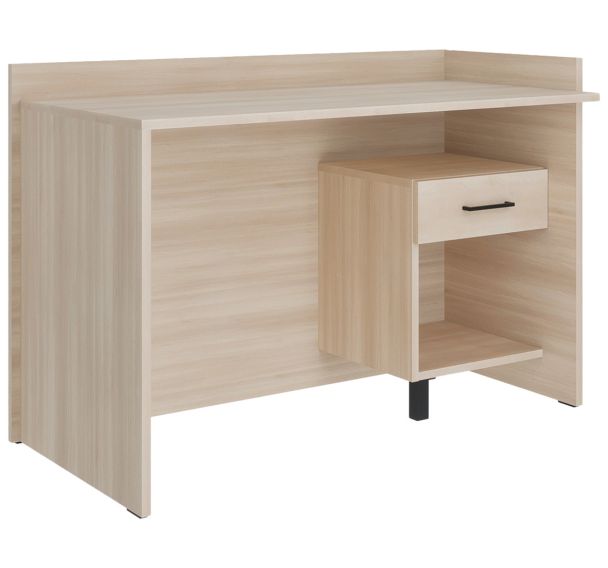 Bureau droite 120x60 caisson ouvert tiroir-Enond - Enond Mobilier