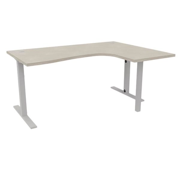 Bureau IDEA TUB asymétrique retour droite 160cm - Quadrifoglio