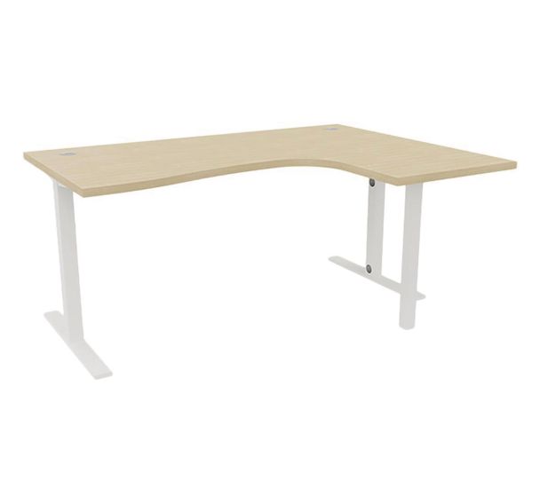 Bureau IDEA TUB asymétrique retour droite 180cm - Quadrifoglio
