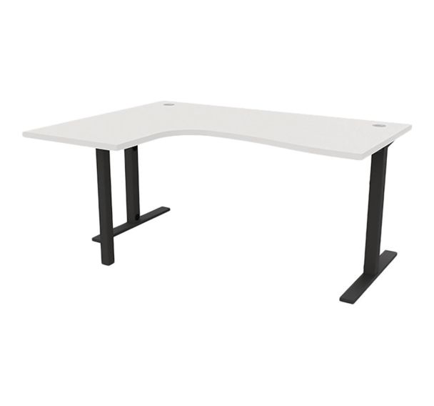 Bureau IDEA TUB asymétrique retour gauche 180 cm - Quadrifoglio