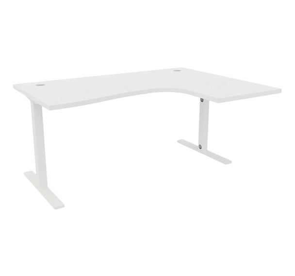 Bureau IDEA TUB asymétrique retour droite 160cm - Quadrifoglio