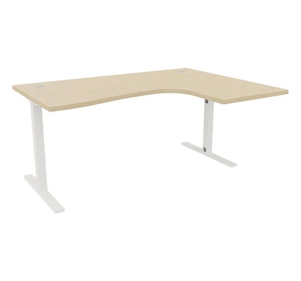 Bureau IDEA TUB asymétrique retour droite 180cm - Quadrifoglio