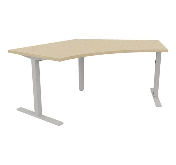 Bureau IDEA symétrique 120 + 1 pied soutien fixe - Quadrifoglio