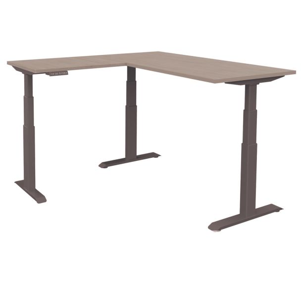 Bureau Oréa réglable en hauteur L140x80cm+retour-Simmob