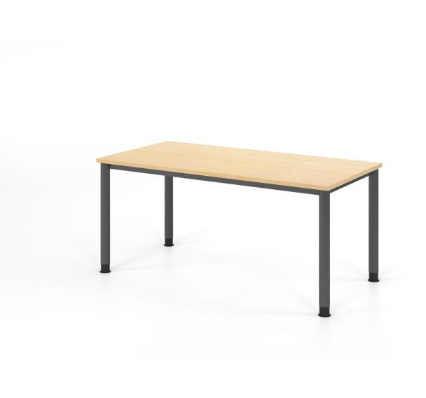 Bureau à 4 pieds ronds - 160x80 cm - Hammerbacher