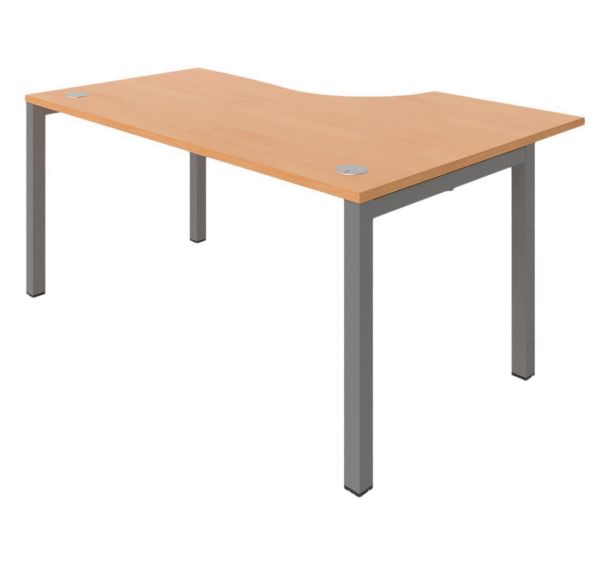 Bureau asymétrique Astro Arche 160 cm retour à gauche - Buronomic