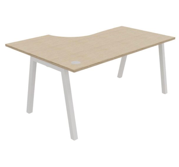Bureau compact Partage retour droit 160 cm - Buronomic