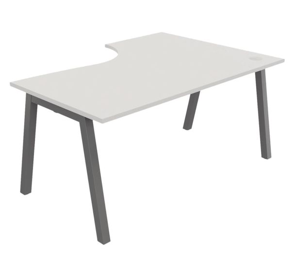 Bureau compact Partage retour gauche 160 cm - Buronomic