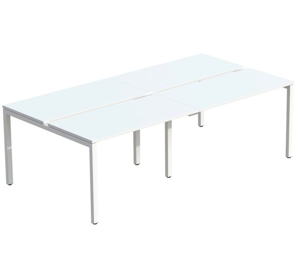 Bureau droit 4 places Bench Easy Office Paperflow - Meet By Paperflow