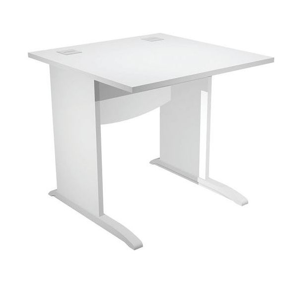Bureau droit avec pieds L en bois Visual - Artarredi