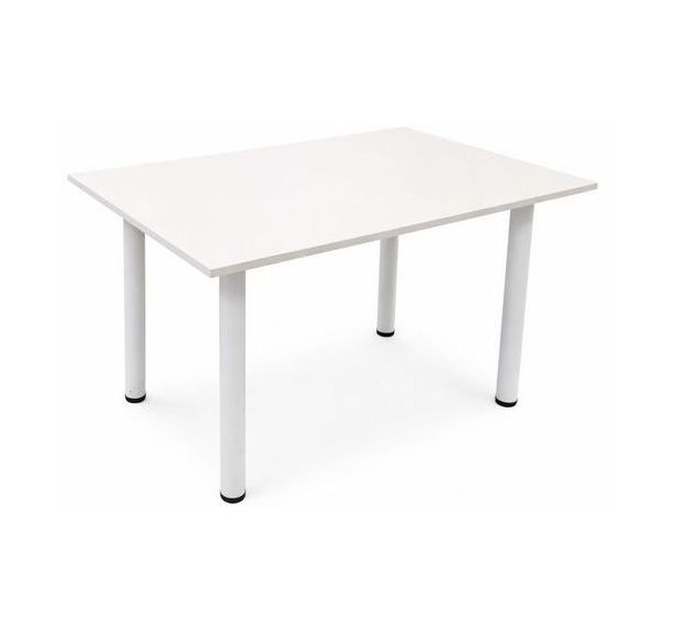 Bureau reconditionné - 120 x 80 cm - Pieds U - Blanc