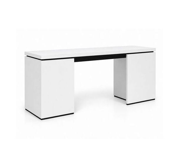 Bureau reconditionné - 160 x 80 cm - Pieds Panneau - Tecno