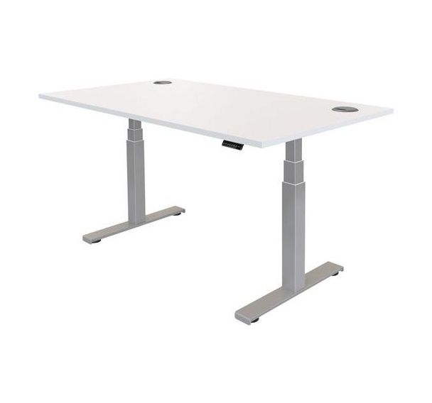 Bureau réglable en hauteur Cambio - Piètement gris - Fellowes