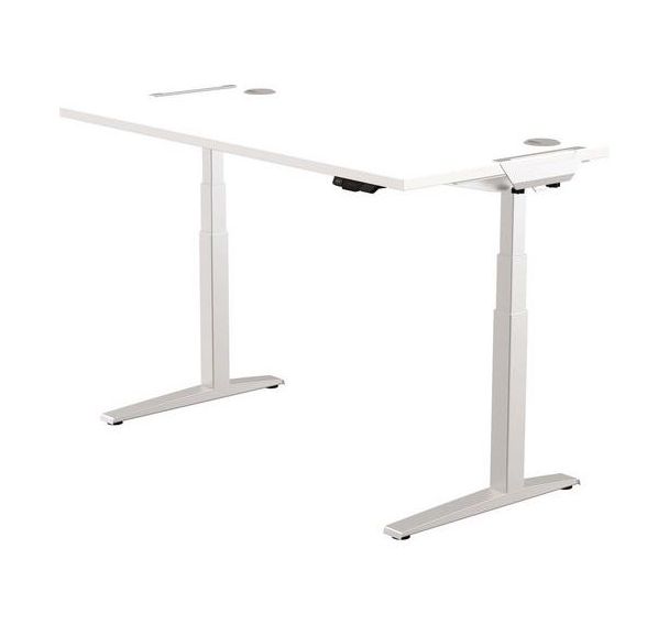 Bureau réglable en hauteur Levado - Piètement gris - Fellowes