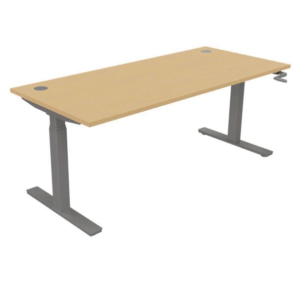 Bureau réglable par manivelle 180 x 80 cm EVO - Buronomic