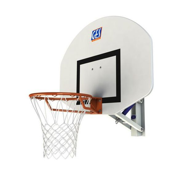 But de basket mural, hauteur réglable par vis sans fin