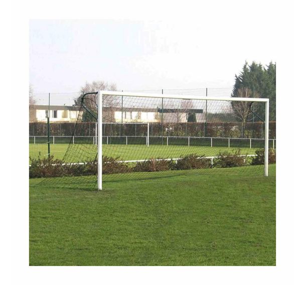 Buts de foot à 8 en acier galvanisé avec oreilles à sceller