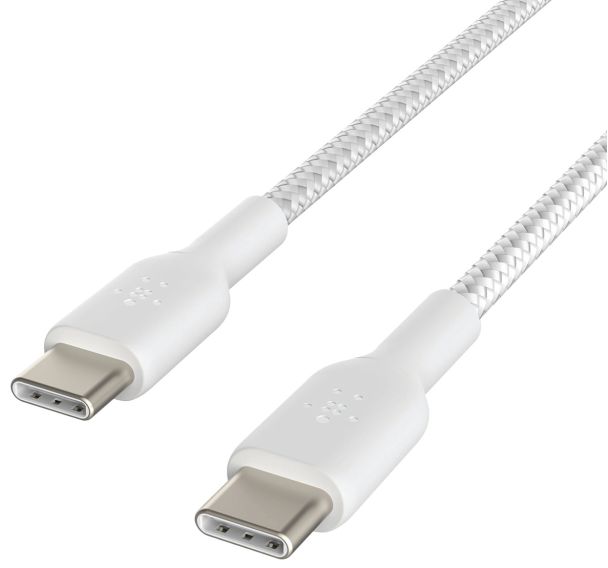 Câble USB C vers USB C 1m blanc BOOST CHARGE Belkin