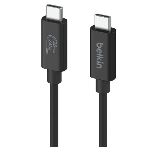 Câble USB C vers USB C 2m 240W INZ004bt2MBK Belkin