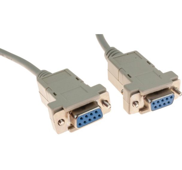 Câble null modem DB9F/F 10M