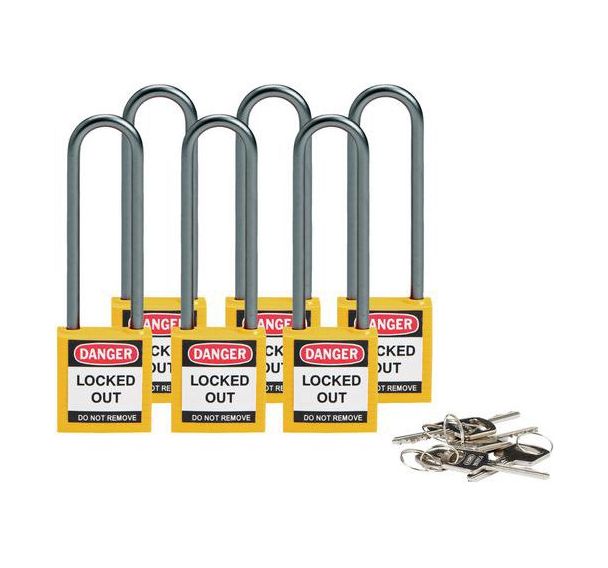 Cadenas de sécurité compacts dotés de clés différentes - Brady