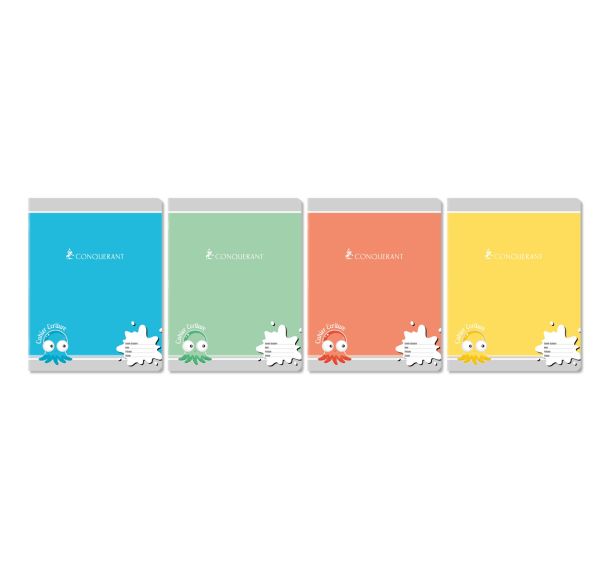 Cahier 17x22 cm super 90g 32 pages seyes 10x10 interligne 2,5 mm