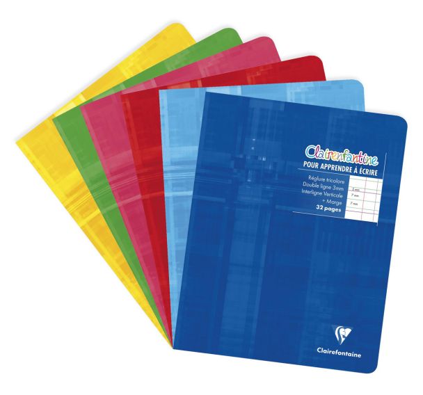 Cahier 90g 32 pages 3mm 17x22 cm