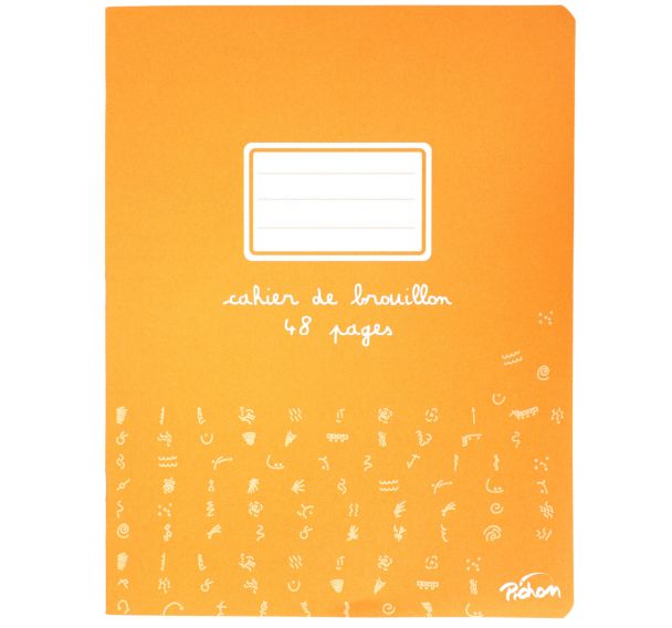 Cahier brouillon 48 pages papier extra blanc 17x22 cm 60g seyes