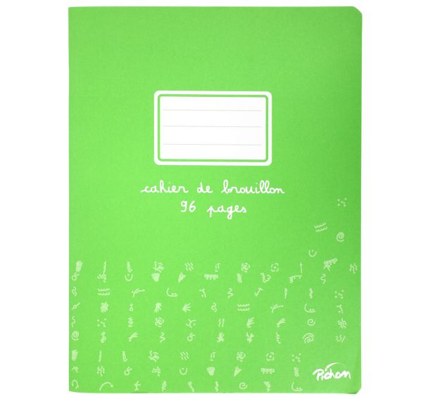 Cahier brouillon 96 pages papier extra blanc 17x22 cm 60g seyes