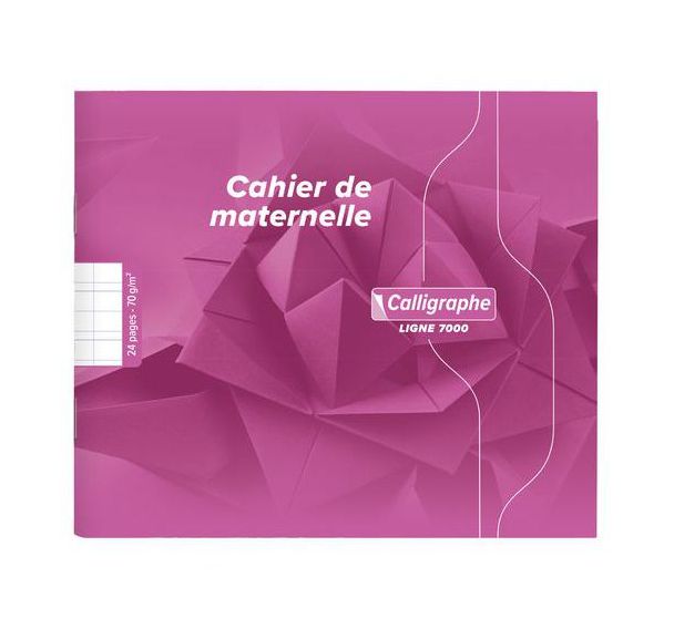 Cahier maternelle 17x14.7 cm 70g 24 pages double ligne 3mm