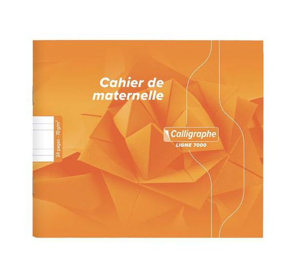 Cahier maternelle 17x14.7 cm 70g 24 pages double ligne 5mm
