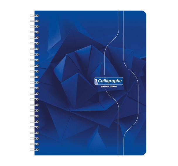 Cahier reliure hélicoïdale 17x22 cm 180 pages 5x5 70g