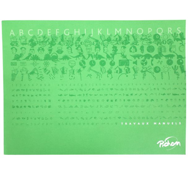Cahier travaux manuels à l'italienne 32x24 cm uni blanc 48 pages 70g