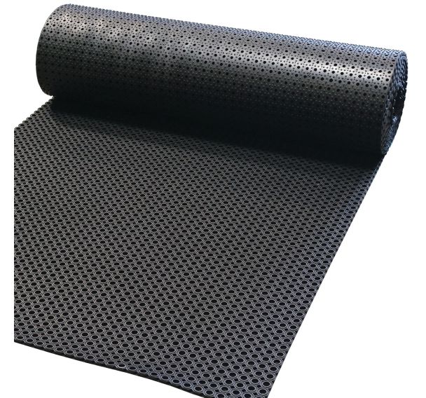 Caillebotis caoutchouc grattant M69 Mini noir 1x10m en rouleau - ID Pro