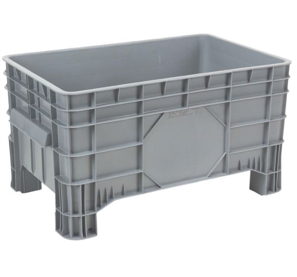 Caisse-palette empilable - Parois pleines - Sur pieds - Manutan Expert