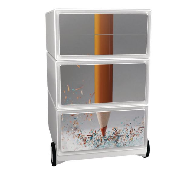 Caisson Easy Office Décor 4 tiroirs rangement - Meet By Paperflow