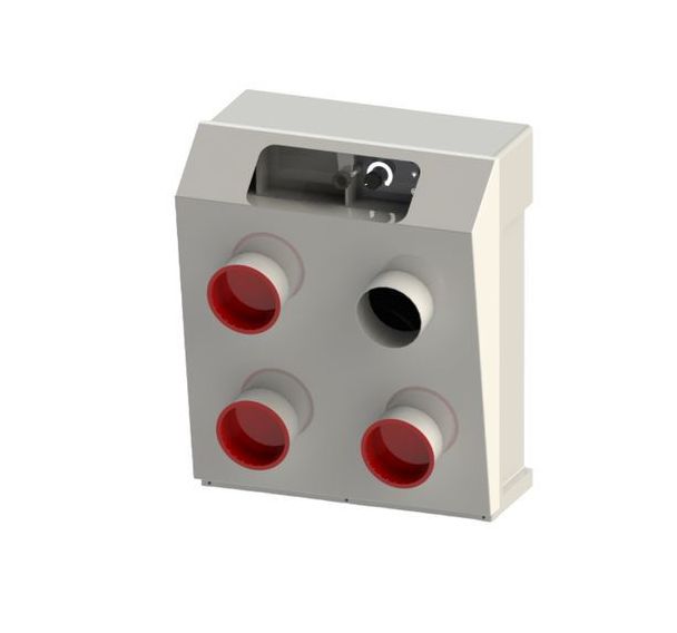 Caisson aspiration 4 sorties filtre poussiere