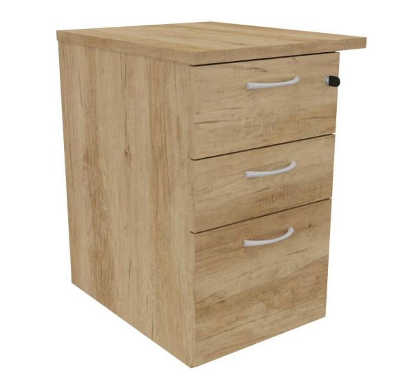 Caisson hauteur bureau 3T prof. 60 cm+top 50 cm - Buronomic