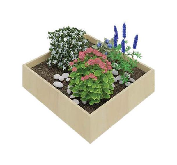 Caisson jardinière 80x80x19 H.
