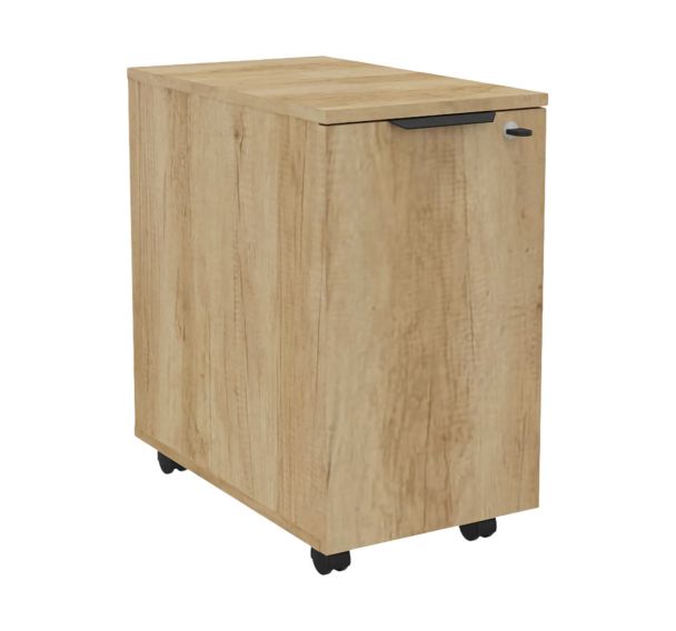 Caisson mobile slim 1 porte 2 tiroirs - Buronomic