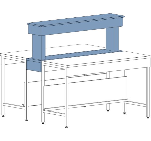 Caisson technique central - 300x500mm - Asem