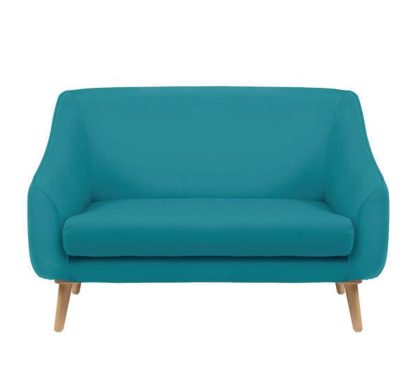 Canapé 2 places AYA tissu enduit PVC non feu M1 pied bois - GGI