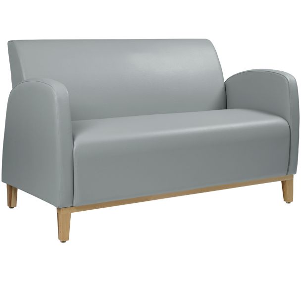 Canapé 2 places Marsan pied hêtre enduit PVC - GGI