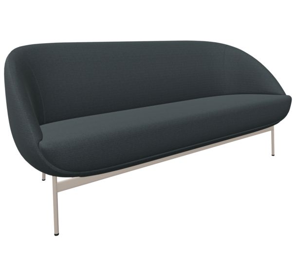 Canapé 3 places Mollen assise tissu polyester - Nowy Styl