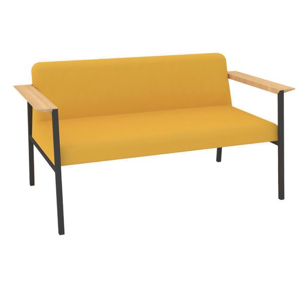 Canapé Amalti tissu polyester pied gris - Quadrifoglio